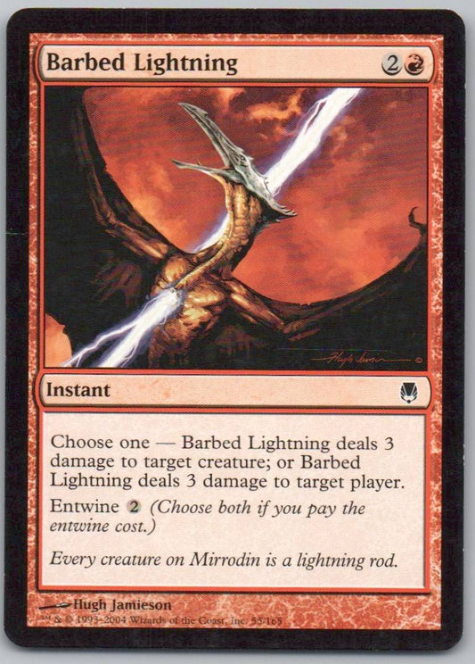 Barbed Lightning 55 Normal Instant Card - Darksteel