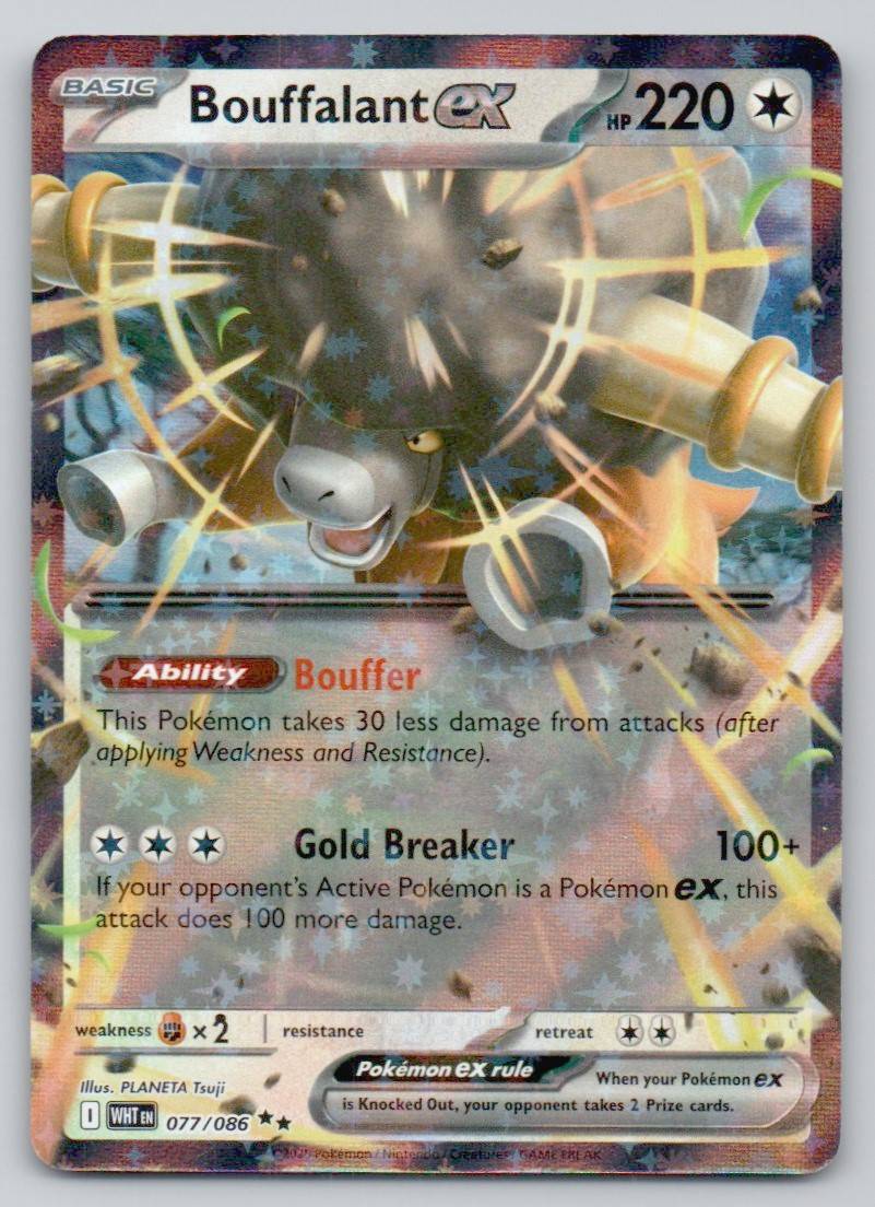 Bouffalant ex 077 NOR Card - White Flare