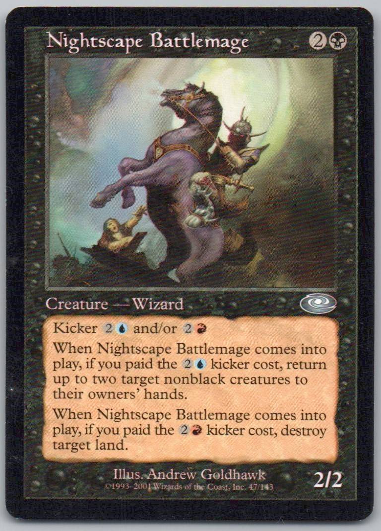 Nightscape Battlemage 47 Normal Creature Card - Planeshift
