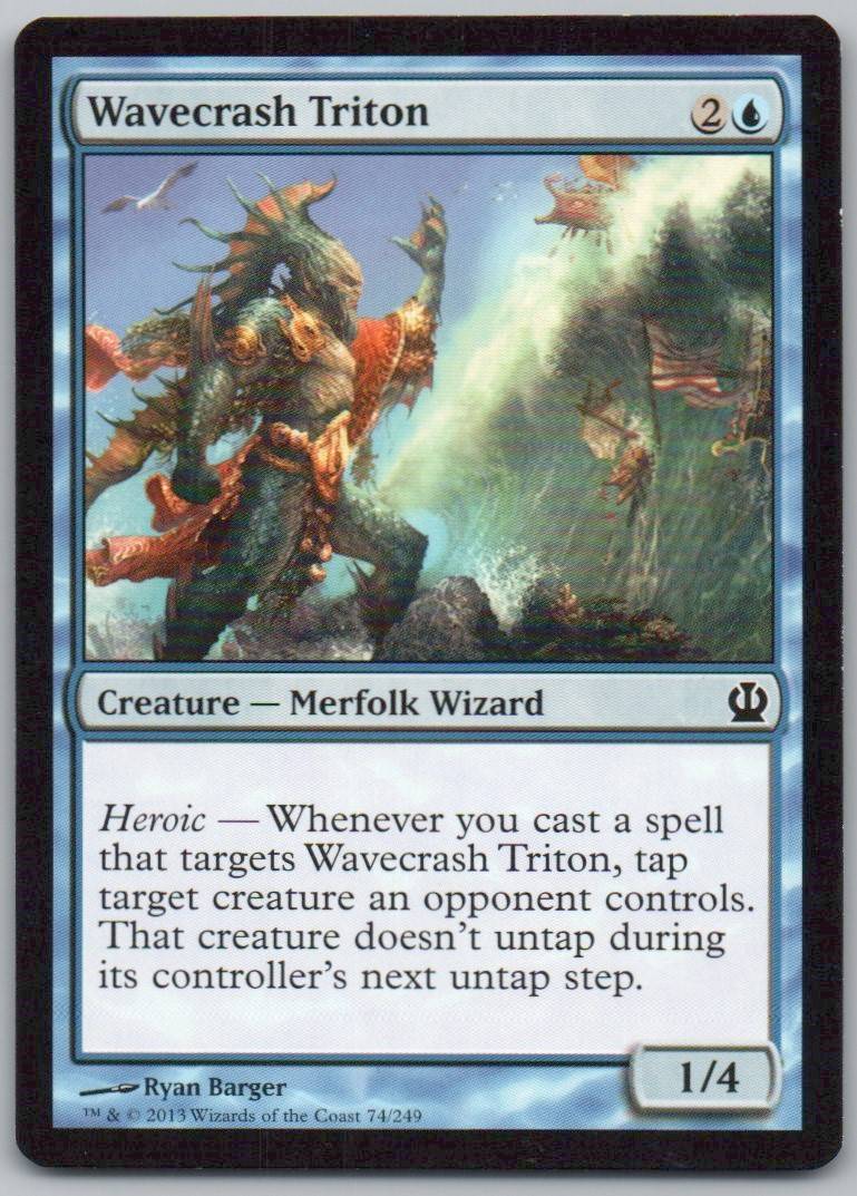 Wavecrash Triton 74 Normal Creature Card - Theros