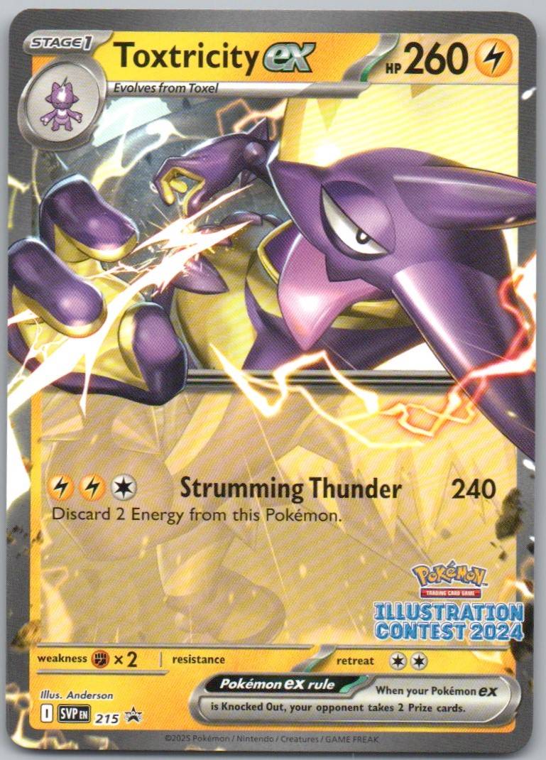 Toxtricity ex (Illustration Contest 2024) 215 NOR Card - Scarlet & Violet Promo