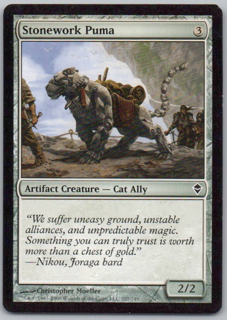 Stonework Puma 207 Normal Artifact Card - Zendikar