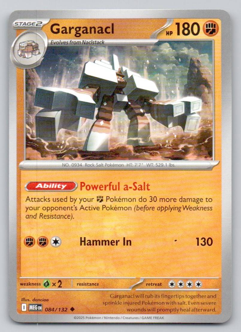 Garganacl 084 NOR Card - Mega Evolution