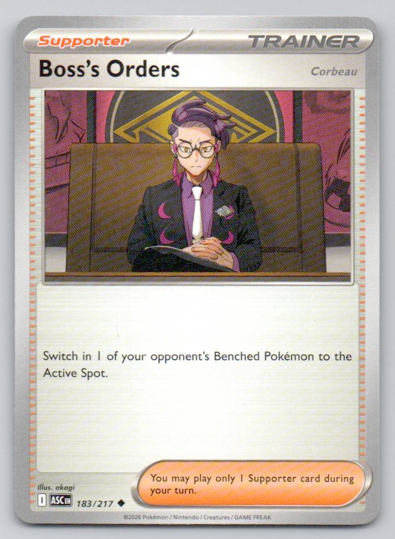 Boss's Orders [Corbeau] 183 NOR Card - Ascended Heroes