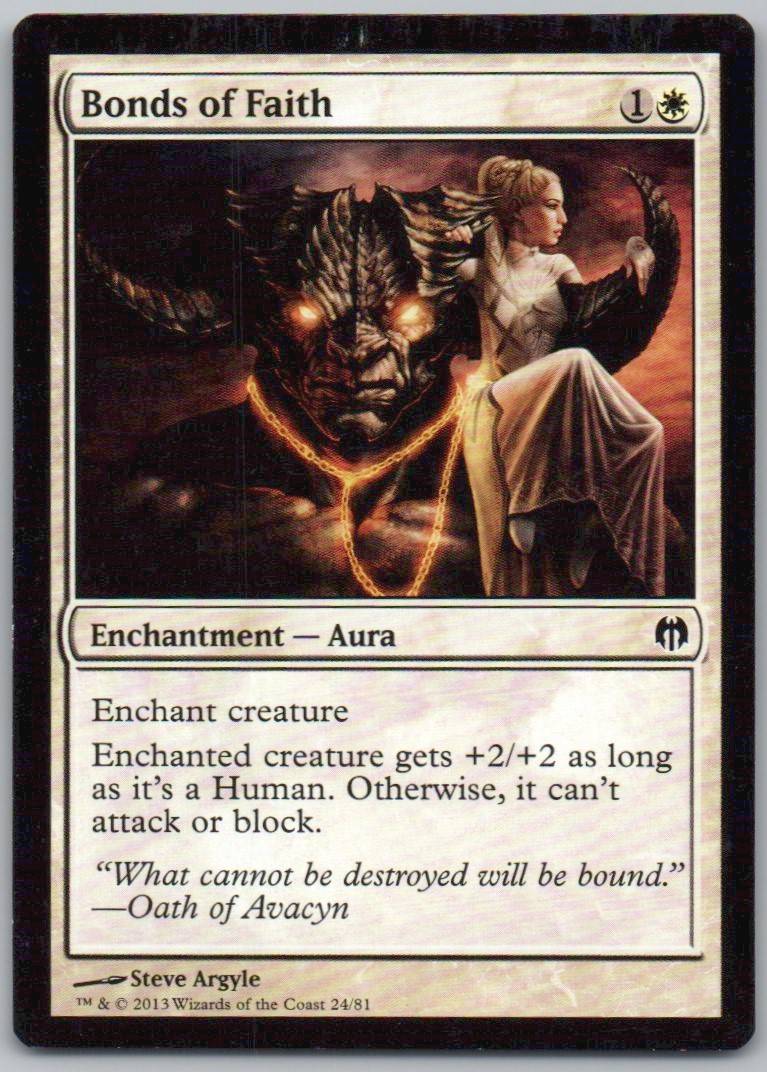 Bonds of Faith 24 Normal Enchantment Card - Duel Decks: Heroes vs. Monsters