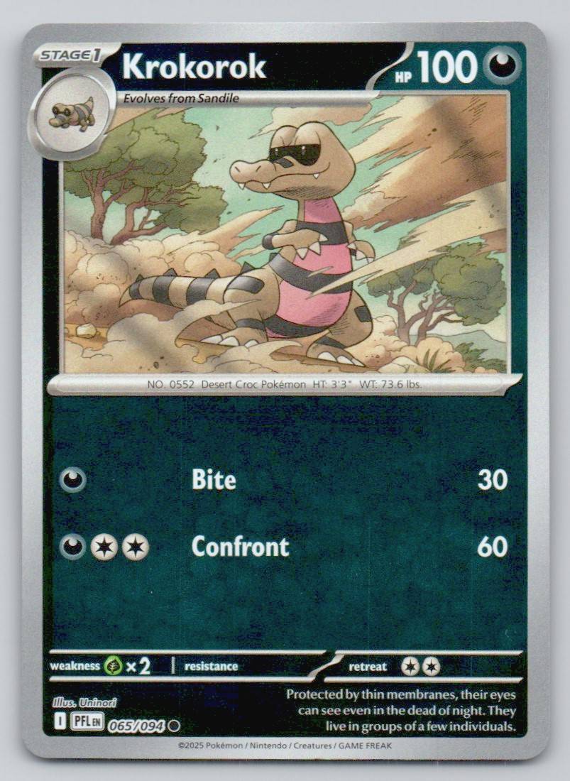 Krokorok 065 REV Card - Phantasmal Flames