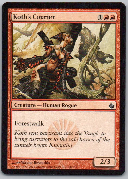Koth's Courier 68 Normal Creature Card - Mirrodin Besieged