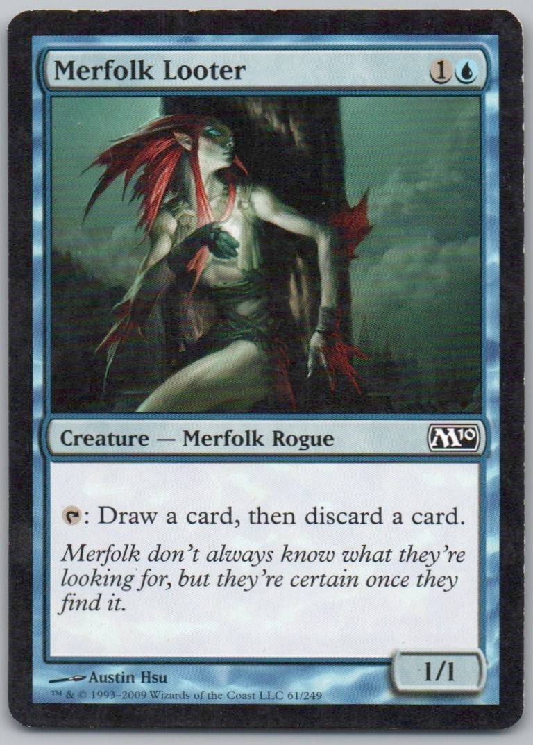 Merfolk Looter 61 Normal Creature Card - Magic 2010