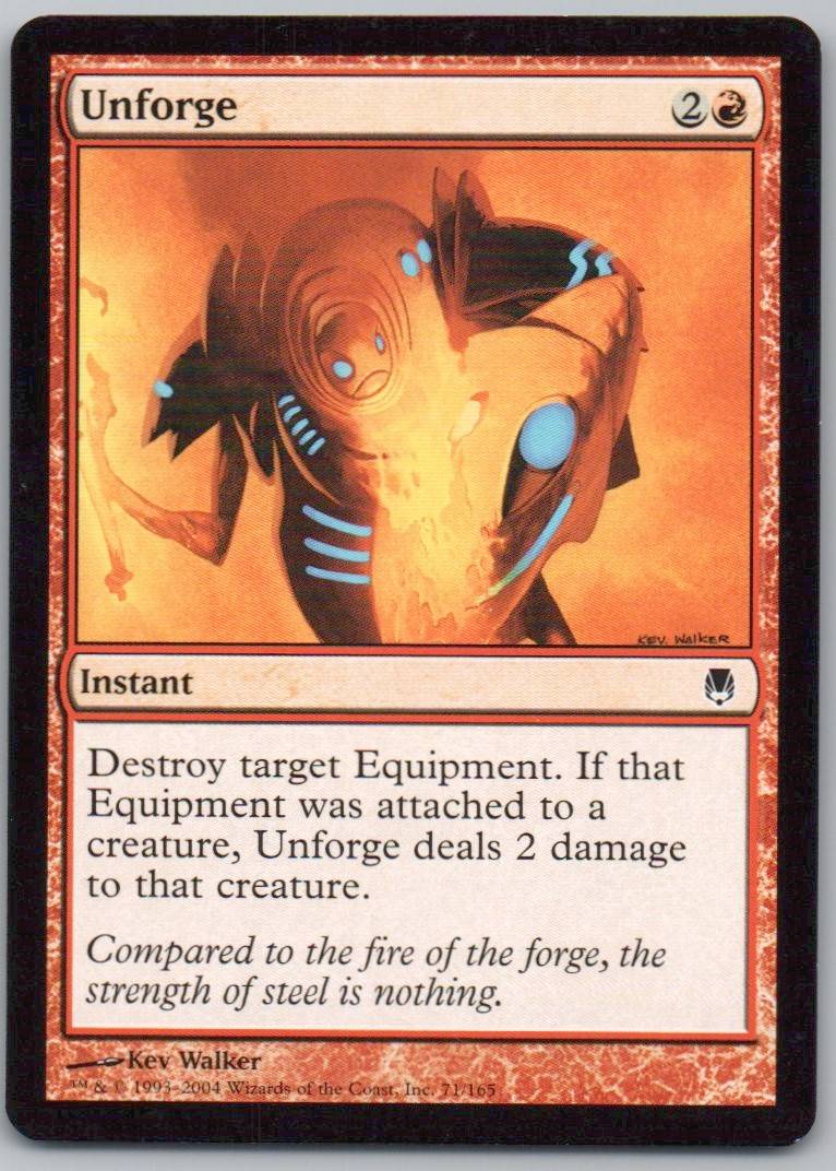 Unforge 71 Normal Instant Card - Darksteel