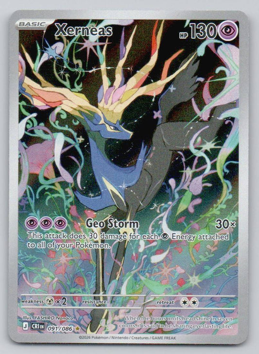Xerneas 091 NOR Card - ME04: Chaos Rising