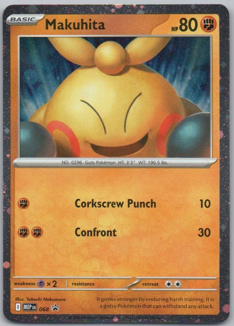 Makuhita 068 HOL Card - ME: Mega Evolution Promo
