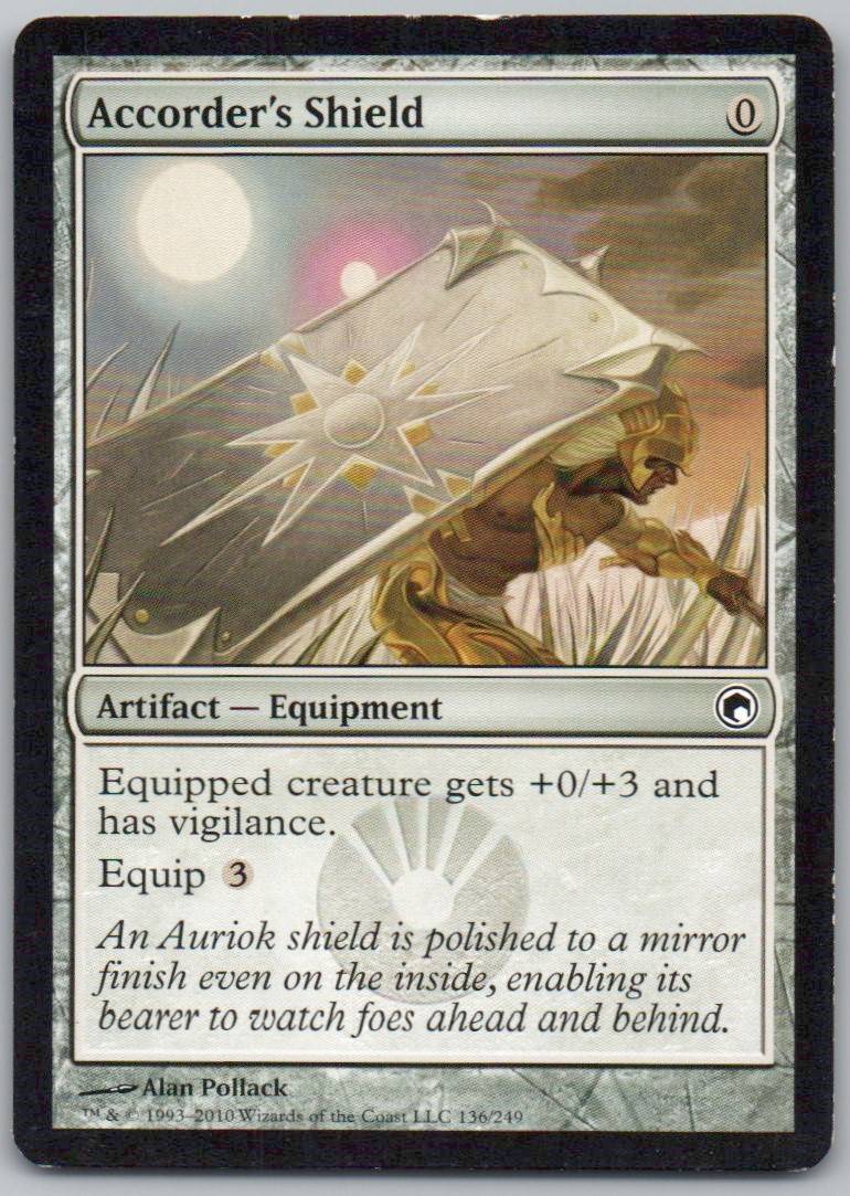 Accorder's Shield 136 Normal Artifact Card - Scars of Mirrodin