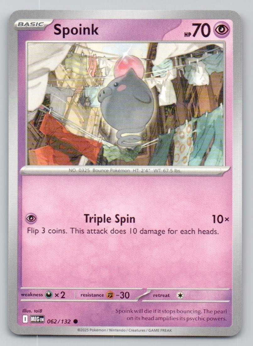 Spoink 062 NOR Card - Mega Evolution