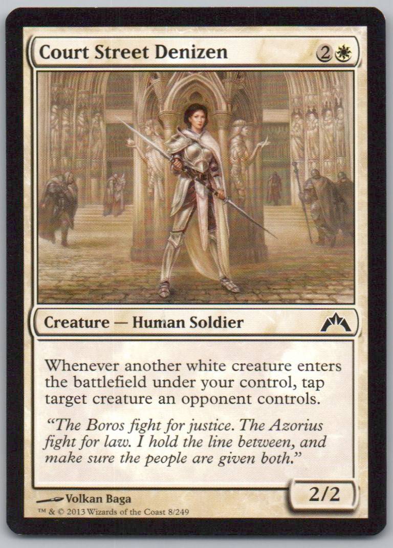Court Street Denizen 8 Normal Creature Card - Gatecrash