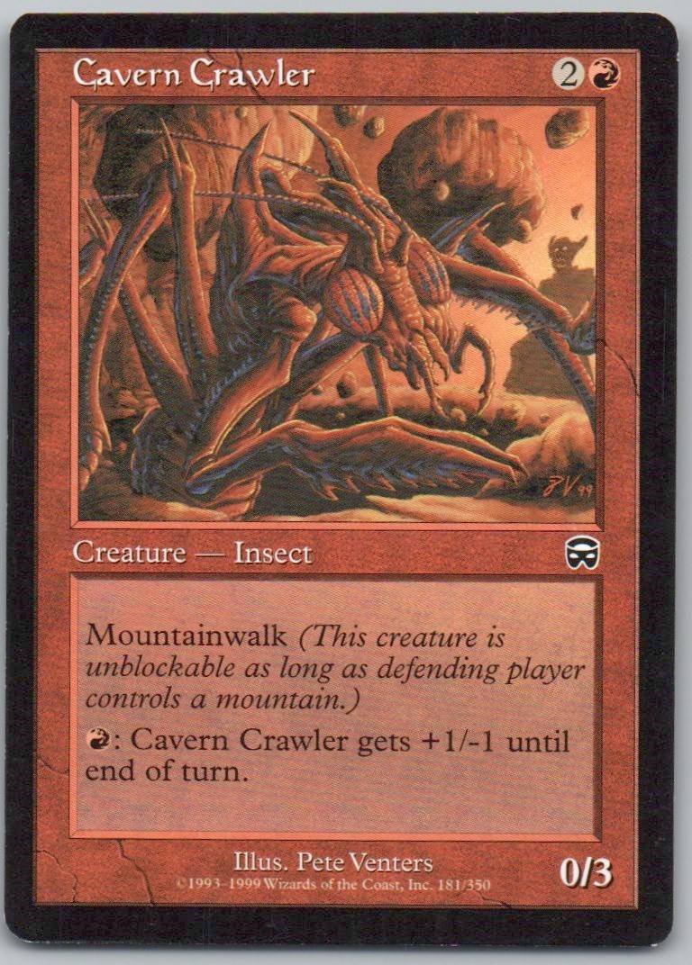 Cavern Crawler 181 Normal Creature Card - Mercadian Masques