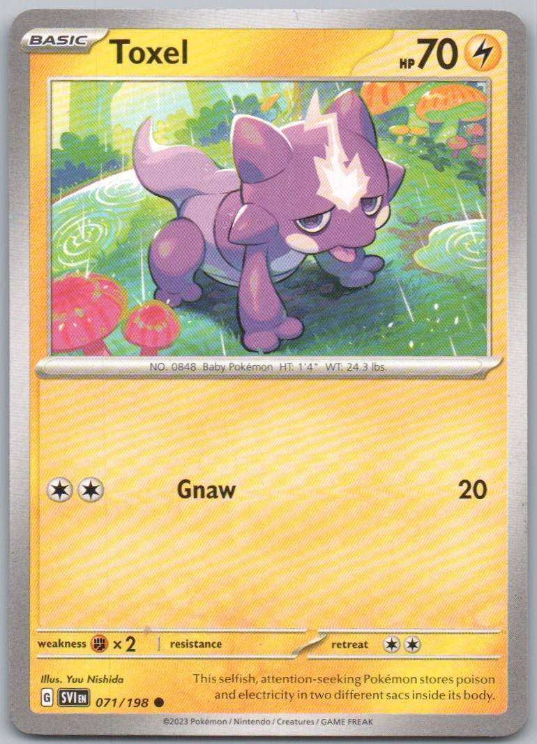 Toxel 071 NOR Card - Scarlet & Violet