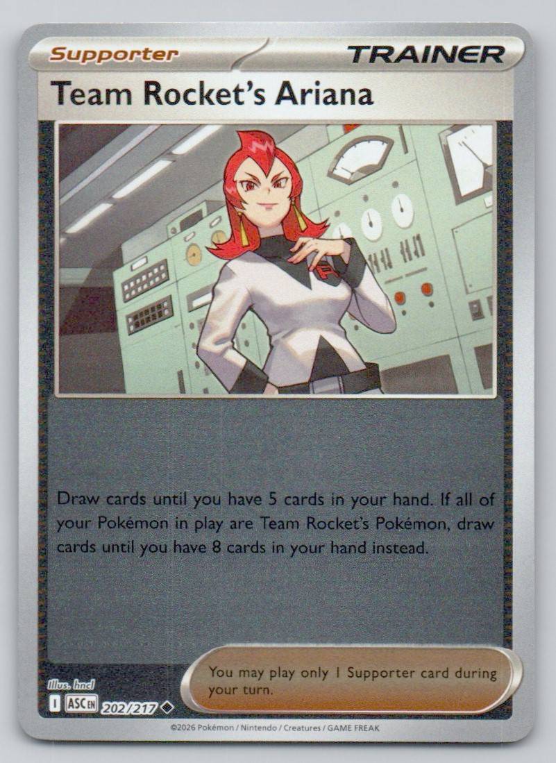 Team Rocket's Ariana 202 REV Card - Ascended Heroes
