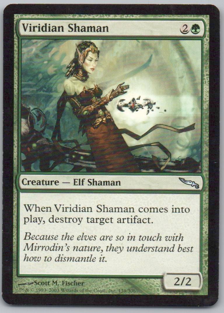 Viridian Shaman 139 Normal Creature Card - Mirrodin
