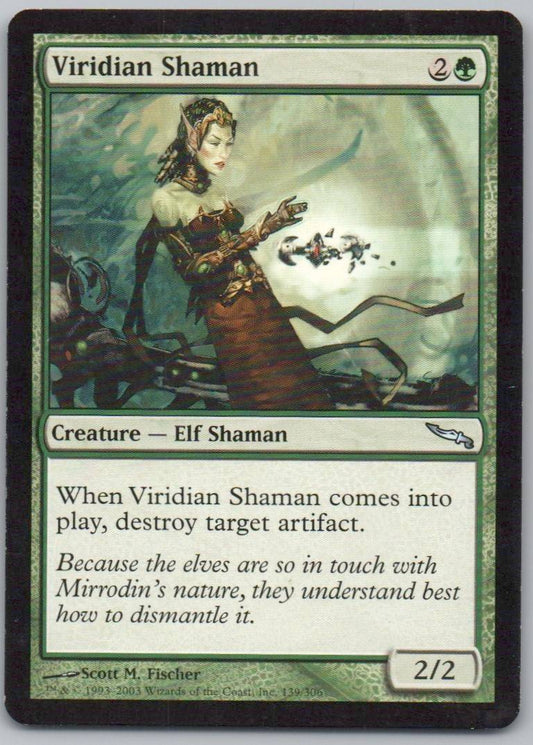 Viridian Shaman 139 Normal Creature Card - Mirrodin