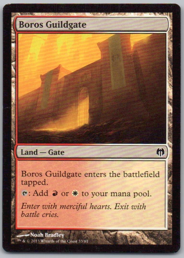 Boros Guildgate 33 Normal Land Card - Duel Decks: Heroes vs. Monsters