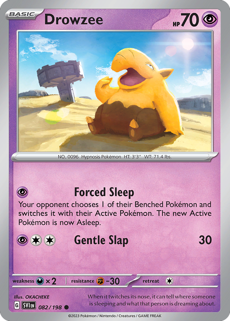 Drowzee 082 Normal Psychic Card - Scarlet & Violet