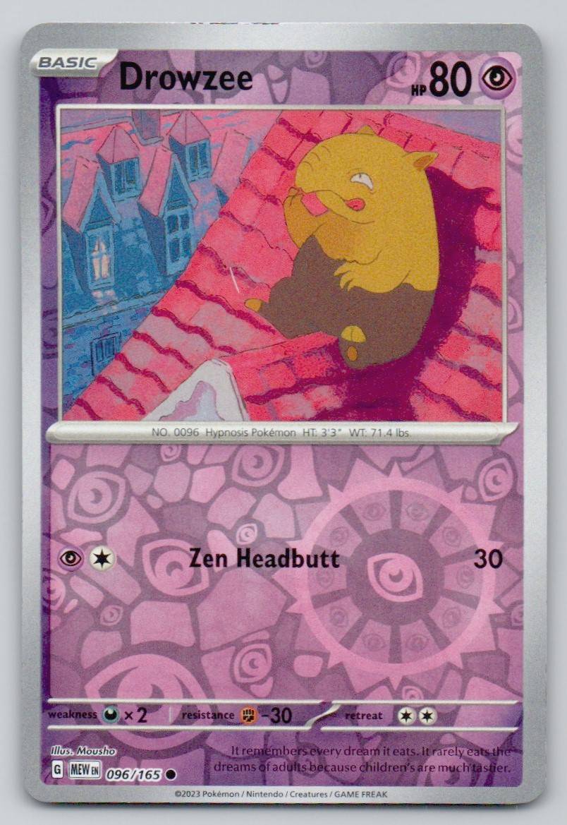 Drowzee 096 REV Card - 151