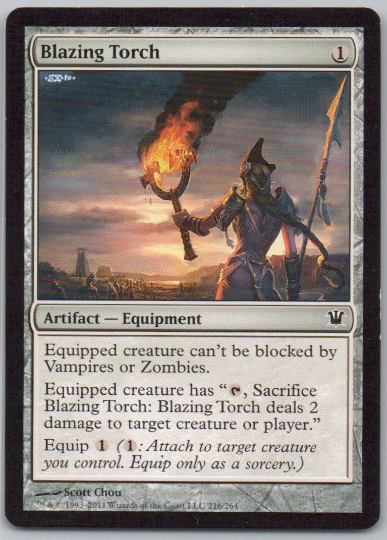 Blazing Torch 216 Normal Artifact Card - Innistrad