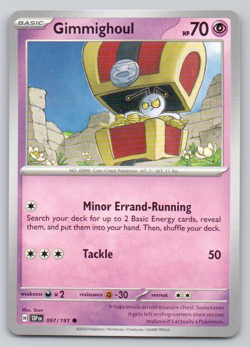 Gimmighoul 097 NOR Card - Surging Sparks