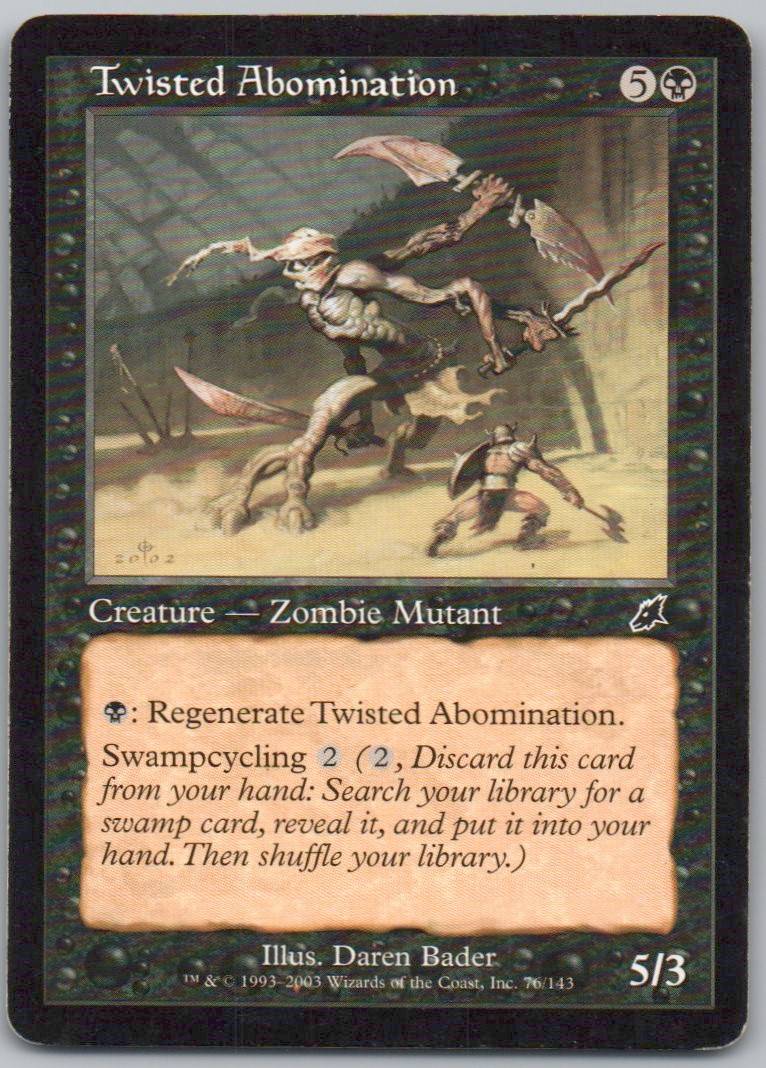 Twisted Abomination 76 Normal Creature Card - Scourge