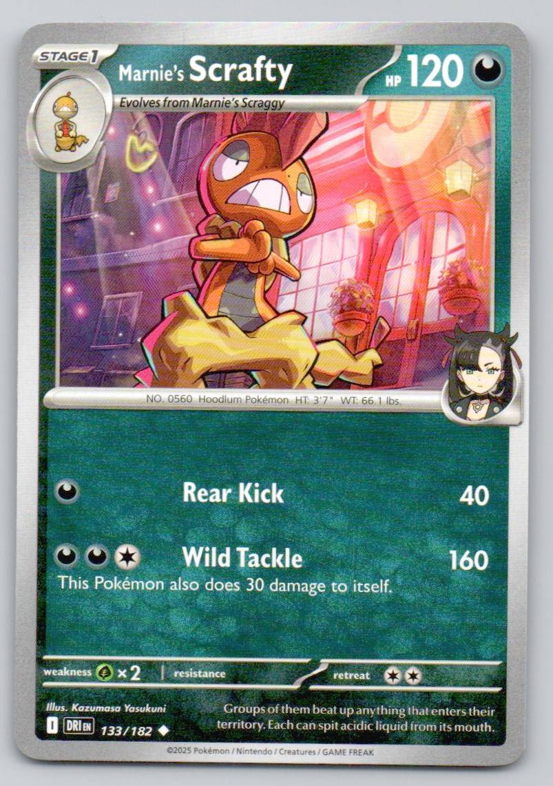Marnie's Scrafty 133 NOR Card - Destined Rivals