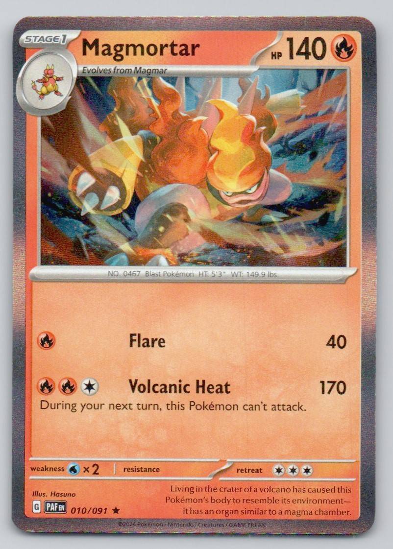 Magmortar 010 NOR Card - Paldean Fates