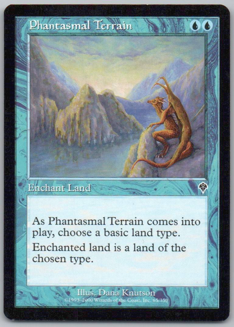 Phantasmal Terrain 65 Normal Enchantment Card - Invasion