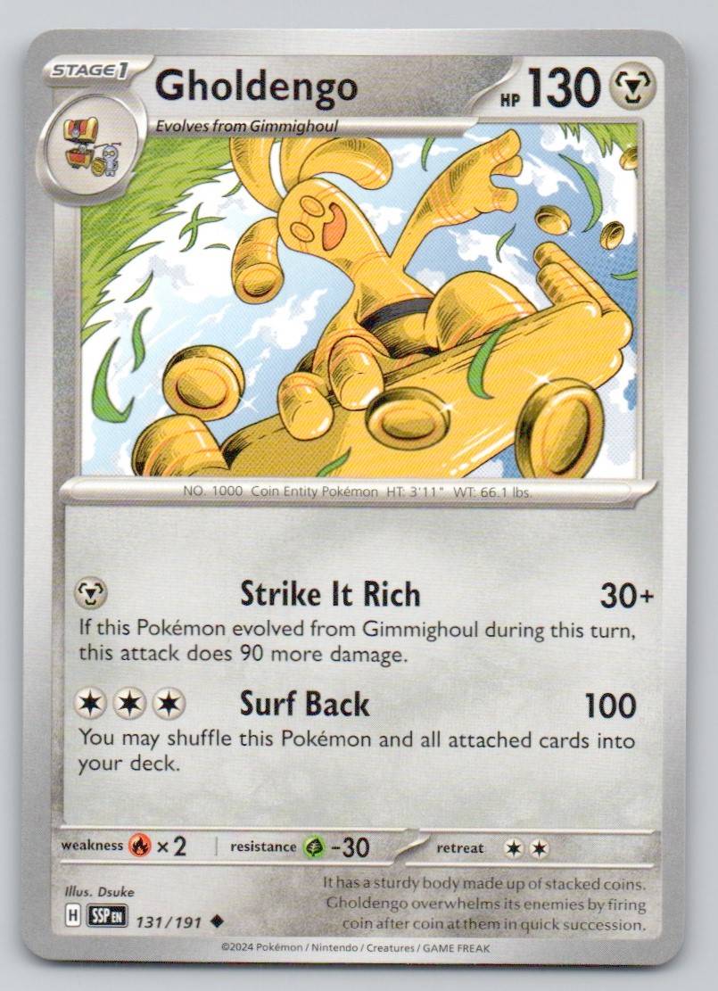 Gholdengo 131 NOR Card - Surging Sparks