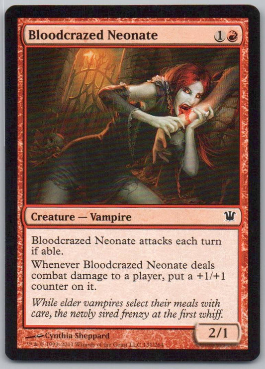 Bloodcrazed Neonate 131 Normal Creature Card - Innistrad
