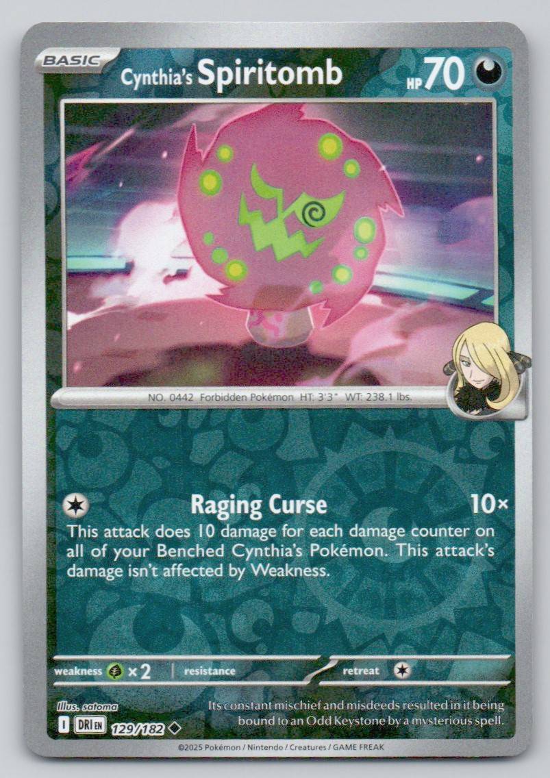 Cynthia's Spiritomb 129 REV Card - Destined Rivals