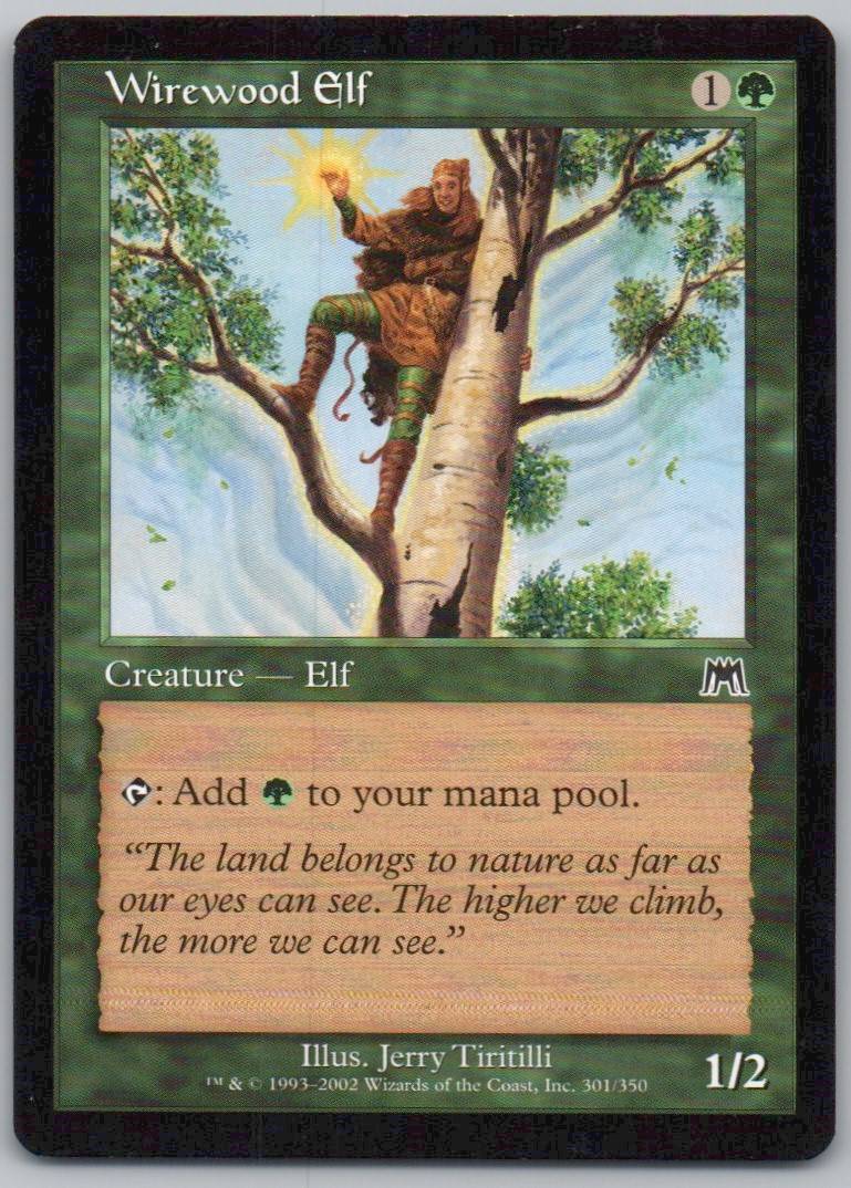 Wirewood Elf 301 Normal Creature Card - Onslaught