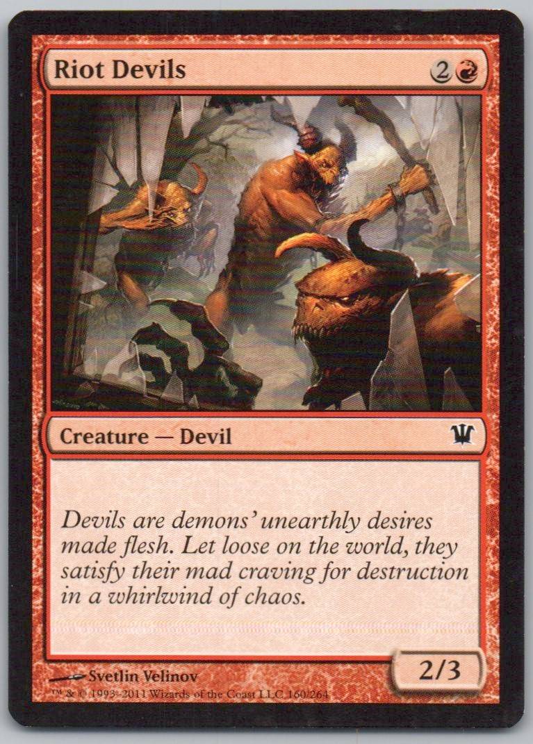 Riot Devils 160 Normal Creature Card - Innistrad
