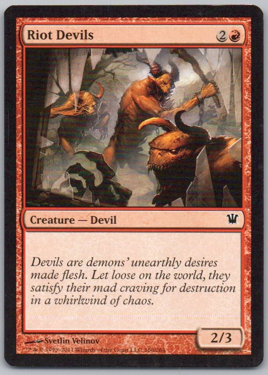 Riot Devils 160 Normal Creature Card - Innistrad