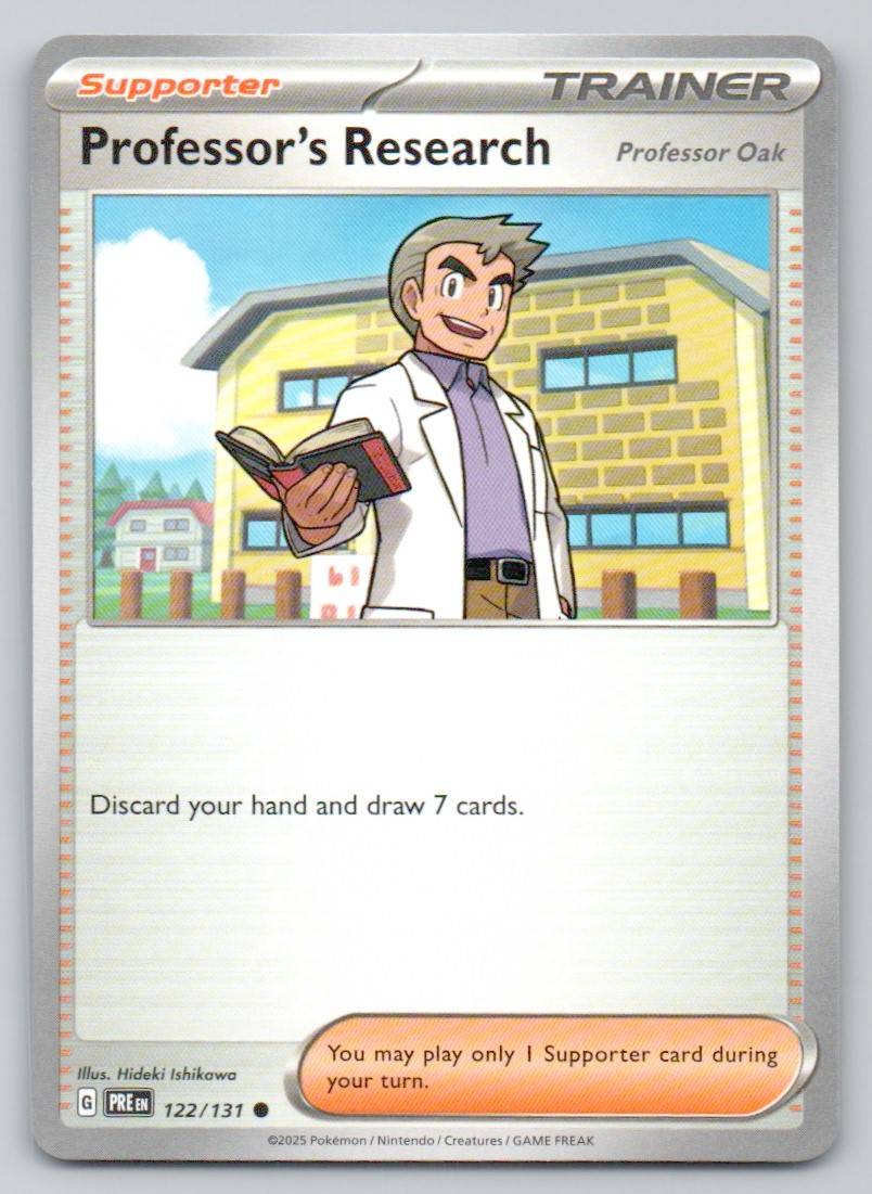 Professor's Research [Professor Oak] 122 NOR Card - Prismatic Evolutions