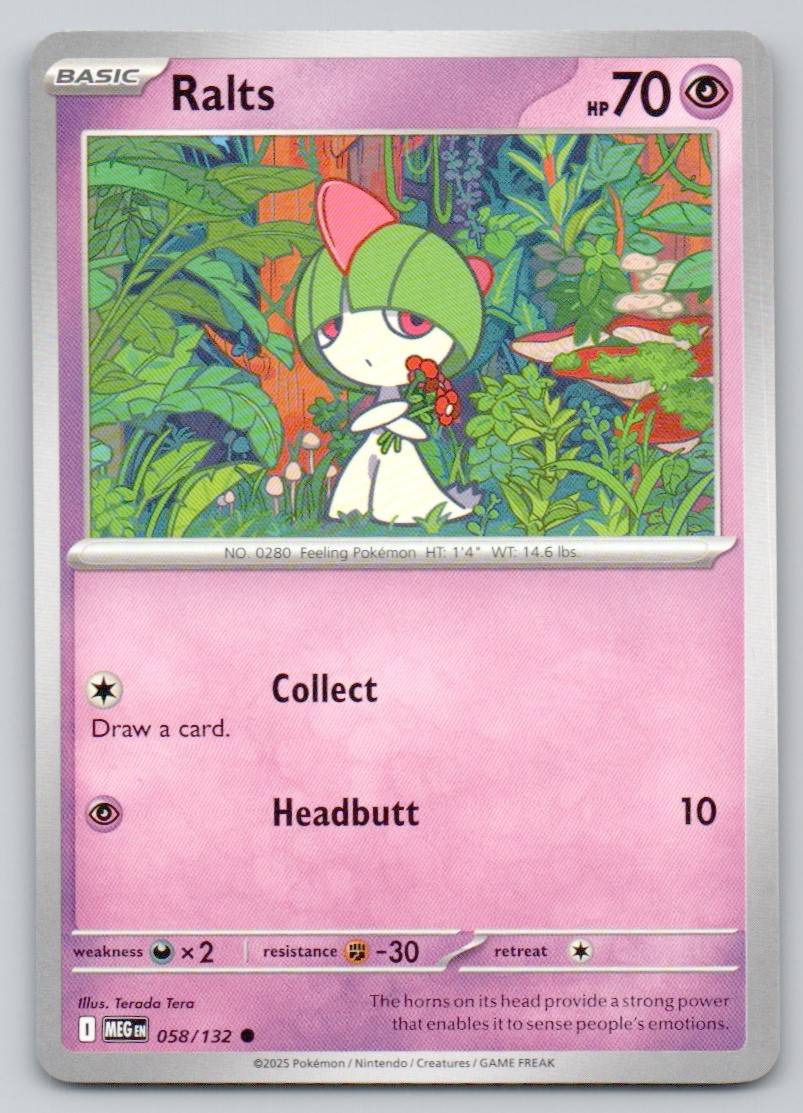 Ralts 058 NOR Card - Mega Evolution