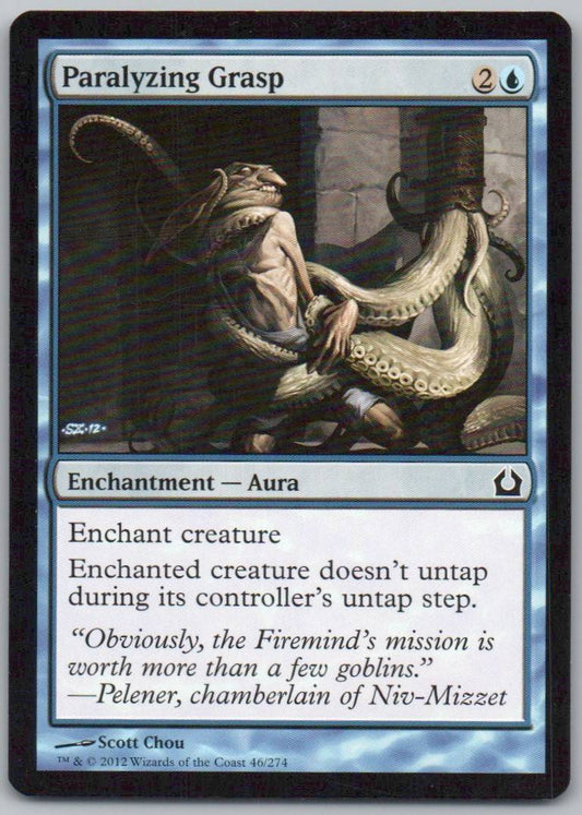 Paralyzing Grasp 46 Normal Enchantment Card - Return to Ravnica