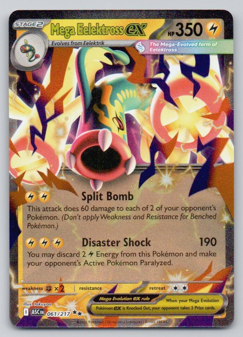Mega Eelektross ex 061 NOR Card - Ascended Heroes