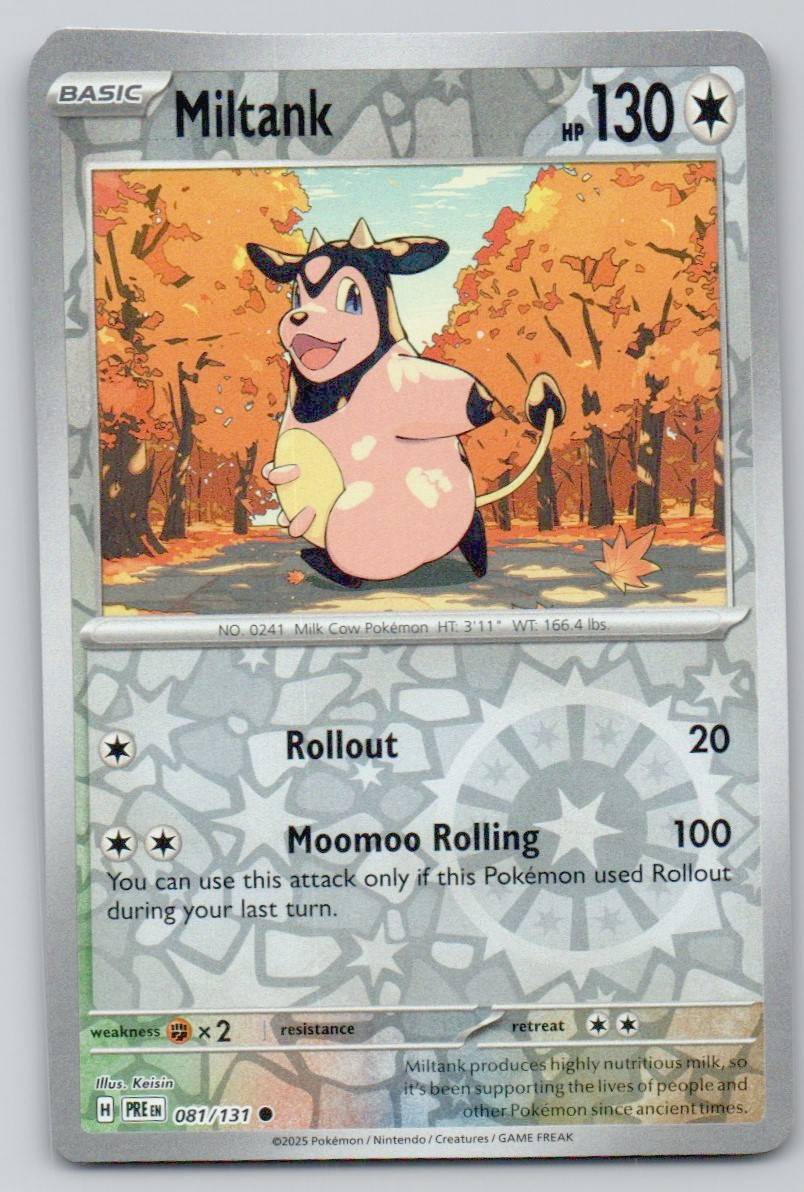Miltank 081 REV Card - Prismatic Evolutions