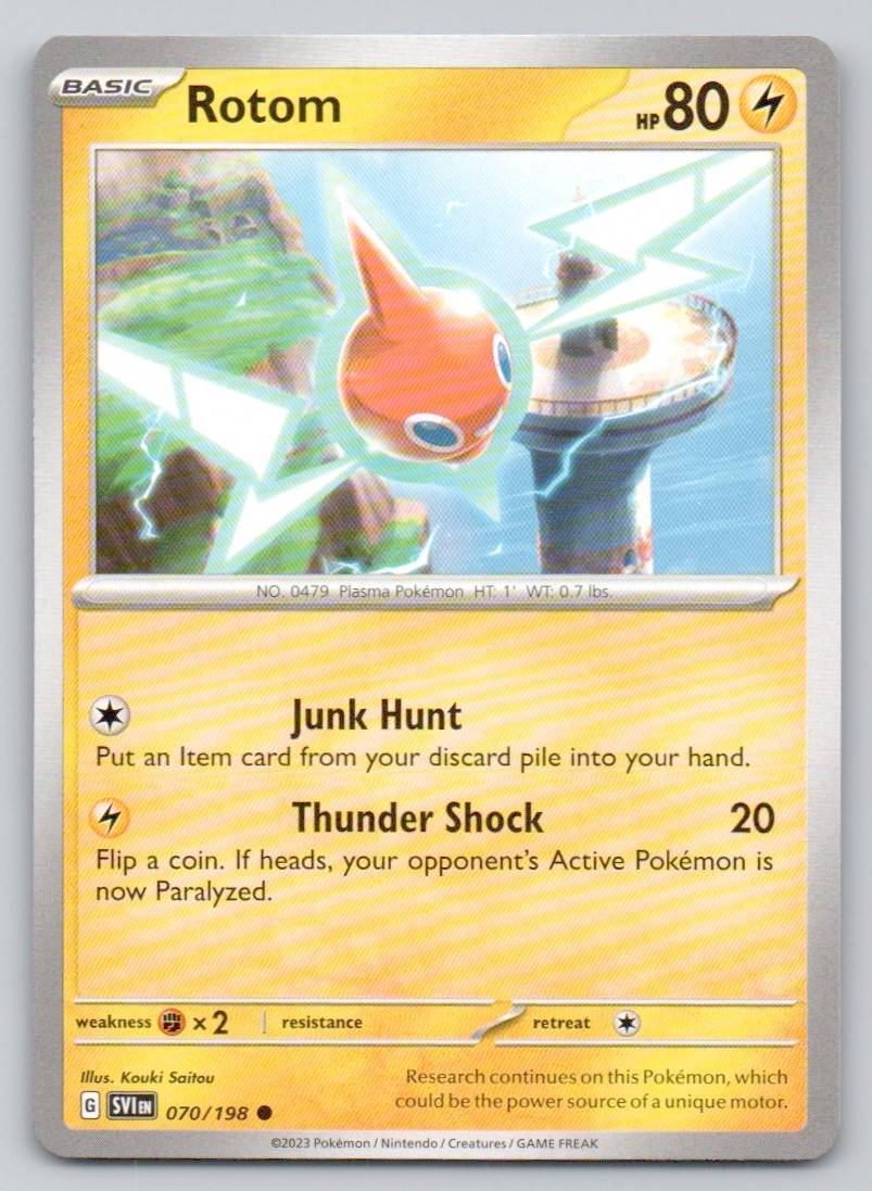 Rotom 070 NOR Card - Scarlet & Violet