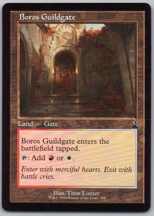 Boros Guildgate (Retro Frame) 398 Normal Land Card - Ravnica Remastered