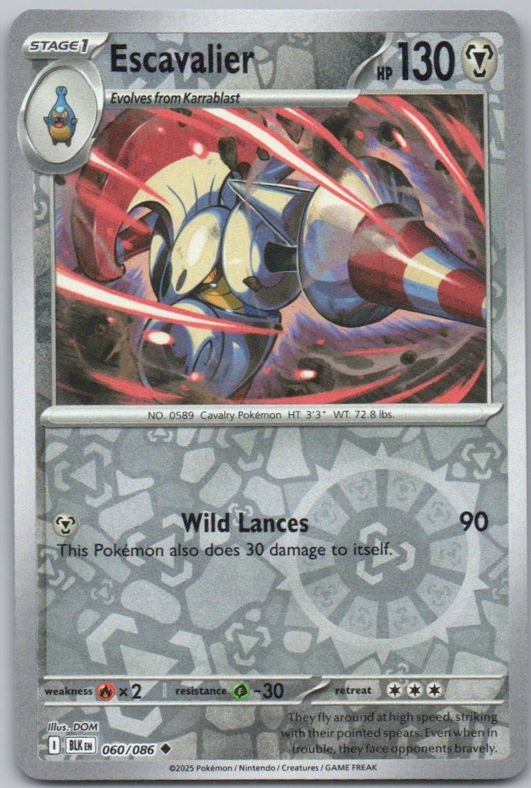 Escavalier 060 REV Card - Black Bolt