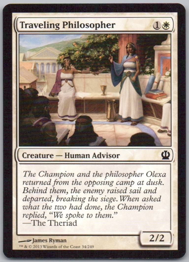 Traveling Philosopher 34 Normal Creature Card - Theros