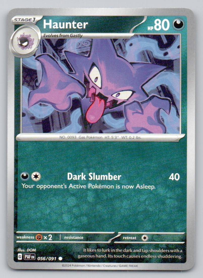 Haunter 056 NOR Card - Paldean Fates