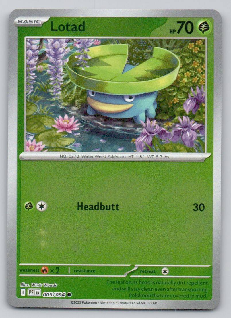 Lotad 005 REV Card - Phantasmal Flames
