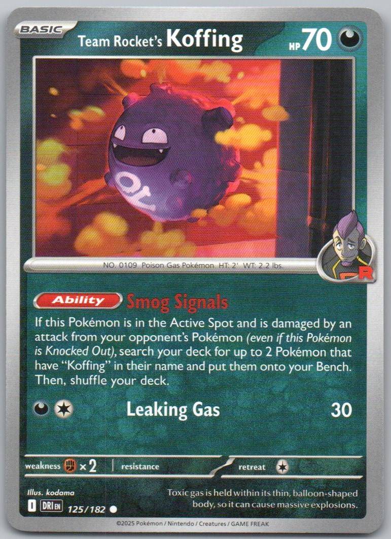 125 - Team Rocket's Koffing